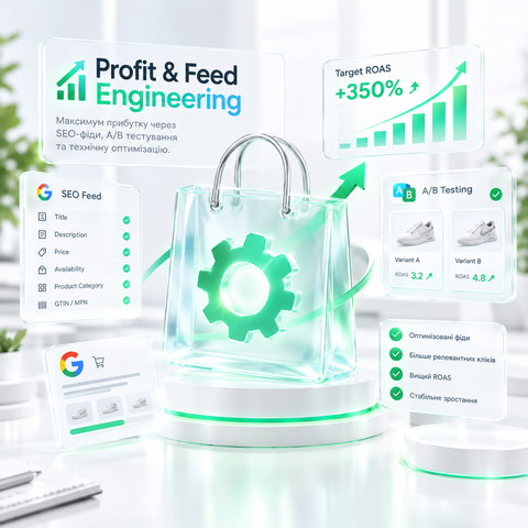 Пакет &laquo;Profit & Feed Engineering&raquo; &mdash; SEO-інжиніринг фіду та цільова окупність (tROAS) NK-PROFIT-FEED фото