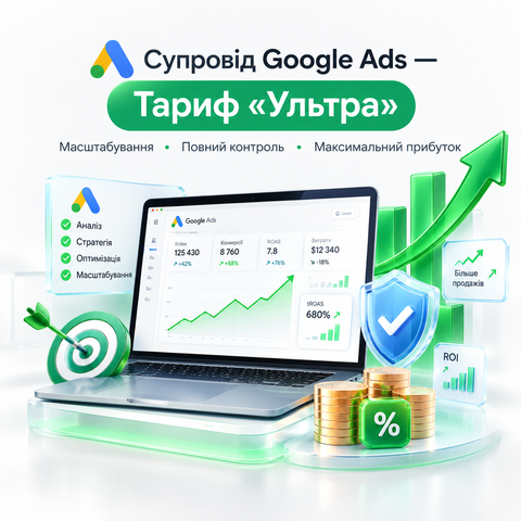 Супровід Google Ads &mdash; Тариф &laquo;Ультра&raquo; NK-ADM-ULT фото