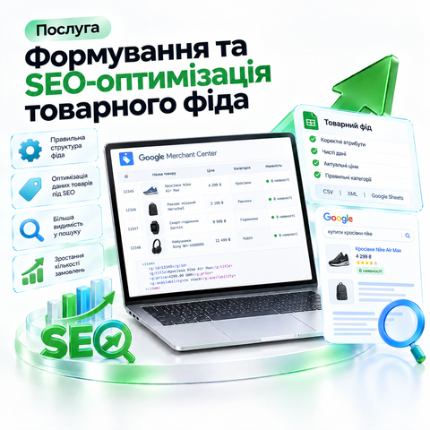 Формування та SEO-оптимізація товарного фіда NK-FEED-SEO фото